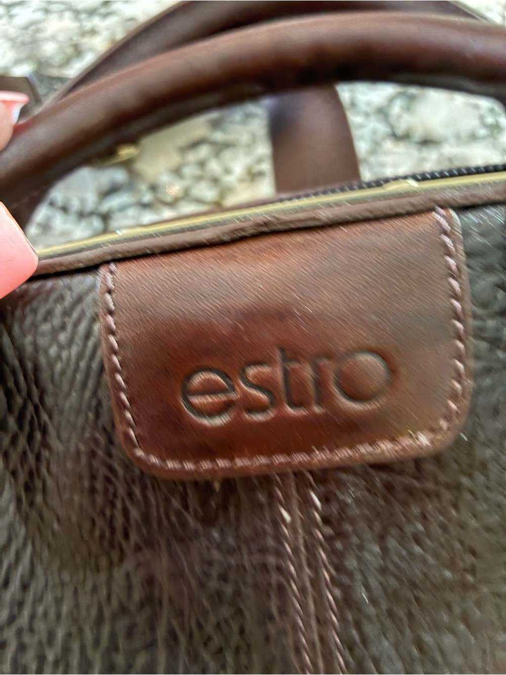 ESTRO LEATHER BAG! Absolutely Gorgeous! 25 x 15. 🧳100% Leather MADE IN ITALY! 🇮🇹 - Picture 3 of 12